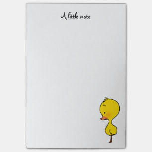 niedliches gelbes Entlein Post-it Klebezettel