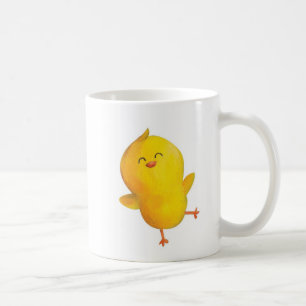 Niedliches gelbes Huhn Kaffeetasse