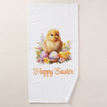 Niedliches Gelbes Hühnchen mit Eiern