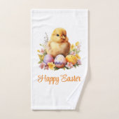 Niedliches Gelbes Hühnchen mit Eiern Badhandtuch Set (Handtuch)