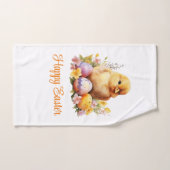 Niedliches Gelbes Hühnchen mit Eiern Badhandtuch Set (Handtuch)