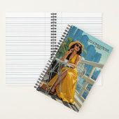 Niedliches gelbes Kleid Kaffee Leo Tolstoi Zitat J Notizblock (Innen)