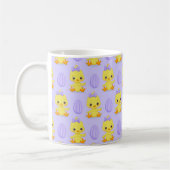 Niedliches Gelbes Lila Ostermuster Kaffeetasse (Links)