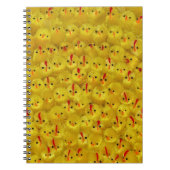 Niedliches Gelbes Ostergestein - leuchtendes Muste Notizblock (Vorderseite)