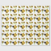 Niedliches gelbes und schwarzes geschenkpapier (Flach)