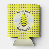 Niedliches Gelbkäfer-Geschlecht zeigt neutrale Ind Dosenkühler (Rückseite)