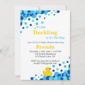 Niedliches Gelbkautschuk | Blaubläserfarben Einladung (Vorderseite)