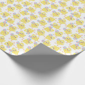 Niedliches Gelbkichenmuster | Osterverpackungspapi Geschenkpapier (Ecke)