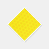 Niedliches Gelblichtmuster fröhlich, hell und mode Serviette (Ecke)