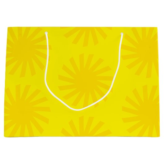 Niedliches Gelblichtmuster Moderner Happy Hour Große Geschenktüte (Vorderseite)