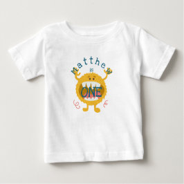 Niedliches Gelbmonster individuell anpassbar Baby T-shirt