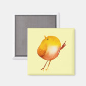 Niedliches Gelbvogelgeflecht Magnet (Vorderseite/Rückseite)