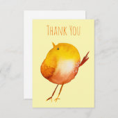 Niedliches Gelbvogelgeflecht Mitteilungskarte (Vorne/Hinten)