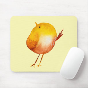 Niedliches Gelbvogelgeflecht Mousepad
