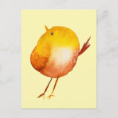 Niedliches Gelbvogelgeflecht Postkarte (Vorderseite)