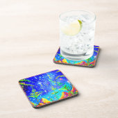 niedliches Gemälde "Starlit Dschungel". Jetzt kauf Getränkeuntersetzer (Rechte Seite)