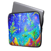 niedliches Gemälde "Starlit Dschungel". Jetzt kauf Laptopschutzhülle (Vorderseite Links)