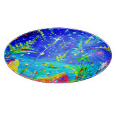 niedliches Gemälde "Starlit Dschungel". Jetzt kauf Schneidebrett (Ecke)