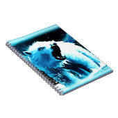 niedliches Gemälde "Wütender Polarbär". Jetzt kauf Notizblock (Rechte Seite)