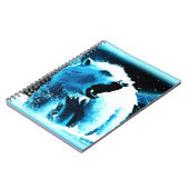 niedliches Gemälde "Wütender Polarbär". Jetzt kauf Notizblock (Linke Seite)