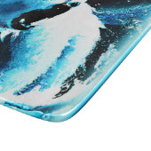 niedliches Gemälde "Wütender Polarbär". Jetzt kauf Schneidebrett (Ecke)