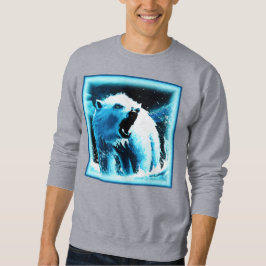 niedliches Gemälde "Wütender Polarbär". Jetzt kauf Sweatshirt