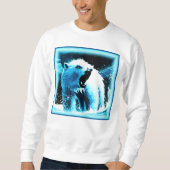 niedliches Gemälde "Wütender Polarbär". Jetzt kauf Sweatshirt (Vorderseite)