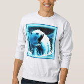 niedliches Gemälde "Wütender Polarbär". Jetzt kauf Sweatshirt (Vorderseite)