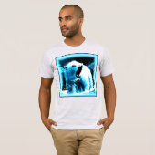 niedliches Gemälde "Wütender Polarbär". Jetzt kauf T-Shirt (Vorne ganz)