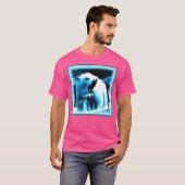 niedliches Gemälde "Wütender Polarbär". Jetzt kauf T-Shirt (Vorne ganz)