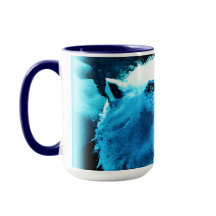 niedliches Gemälde "Wütender Polarbär". Jetzt kauf