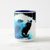 niedliches Gemälde "Wütender Polarbär". Jetzt kauf Tasse (Zentrum)