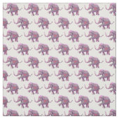 Niedliches gemaltes rosa Baby-Elefant-Muster auf Stoff (Muster)