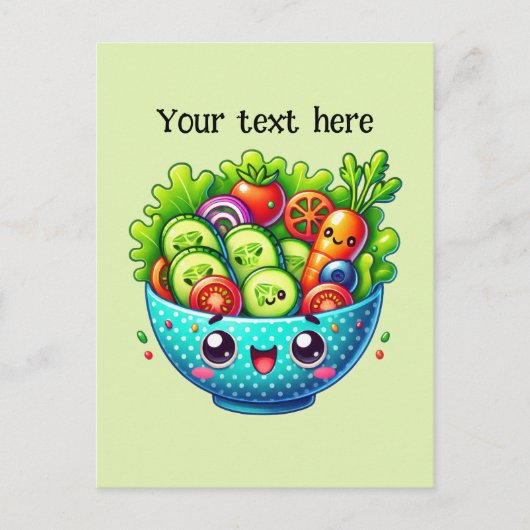 Niedliches gemischtes Gemüse Postkarte (Vorderseite)