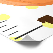 Niedliches Gemüse Cartoon zur Veranschaulichung de Poster (Ecke)