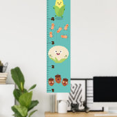 Niedliches Gemüse Cartoon zur Veranschaulichung de Poster (Heimbüro)