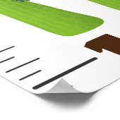 Niedliches Gemüse Cartoon zur Veranschaulichung de Poster (Ecke)