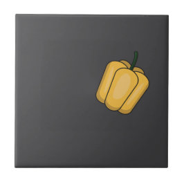 Niedliches Gemüse Gemüsepaprika Fliese