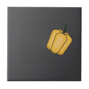 Niedliches Gemüse Gemüsepaprika Fliese