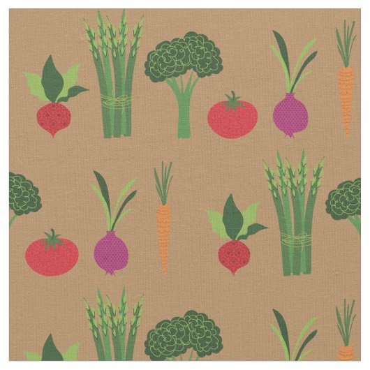 Niedliches Gemüse Stoff (Nahaufnahme)