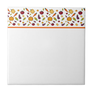 Niedliches Gemüsemuster Fliese