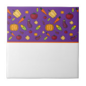 Niedliches Gemüsemuster Fliese (Vorderseite)