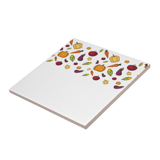 Niedliches Gemüsemuster Fliese (Seite)