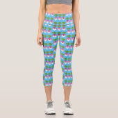 Niedliches Gemüsetrio mit Cartoon Capri Leggings (Vorderseite)