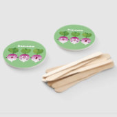 Niedliches Gemüsetrio mit Cartoon Fächer (Non-assembled)