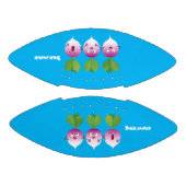 Niedliches Gemüsetrio mit Cartoon Football (Paneele)