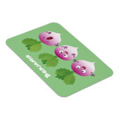 Niedliches Gemüsetrio mit Cartoon Magnet (Rechte Seite)