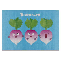 Niedliches Gemüsetrio mit Cartoon