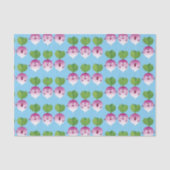 Niedliches Gemüsetrio mit Cartoon Seidenpapier