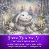 Niedliches gemütliches Bunny Winter Wonderland Ent Seidenpapier